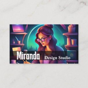 Design Studio Graphic Desinger Social Media Art Visitenkarte