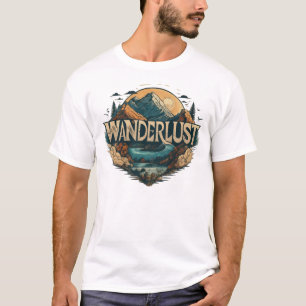 Design-T - Shirt für das Wanderlust-Logo