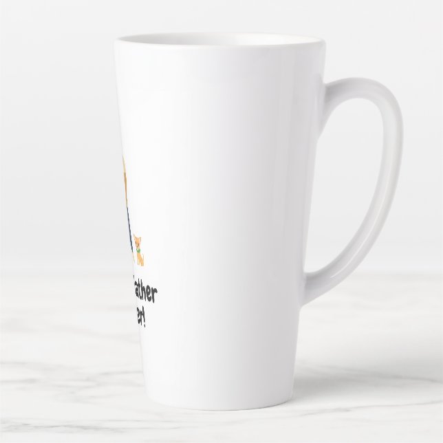 Design Tall Latte Tasse, Bester Vater jemals!! Milchtasse (Rechts)