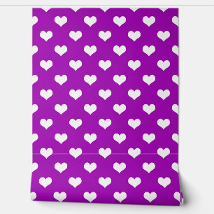 Design-Tapete für lila weiße Liebe Tapete