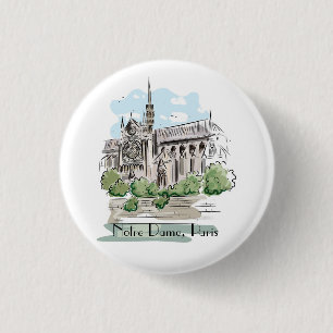 Design-Taste für Paris Notre Dame Button