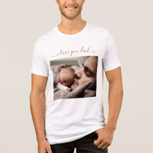 Design-Text für Ihren Vater - I Liebe Vater Tri-Blend Shirt