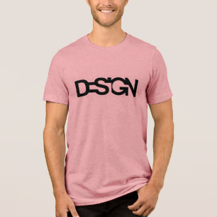 Design Text T-Shirt - Creative and Artistic Vibes! Tri-Blend Shirt