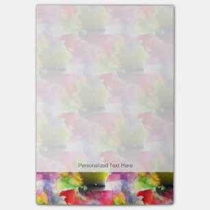 Design Textur rot, gelbe Aquarell Post-it Klebezettel
