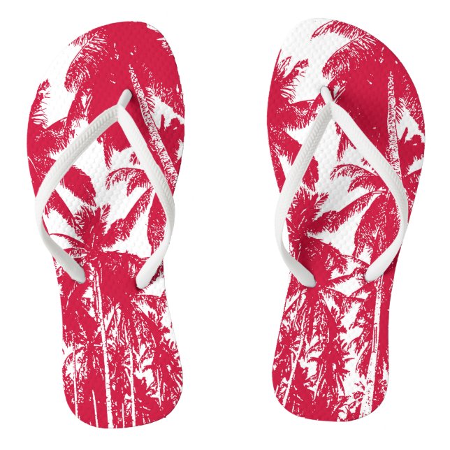 Design tropischer Palmen Flip Flops (Fußbett)