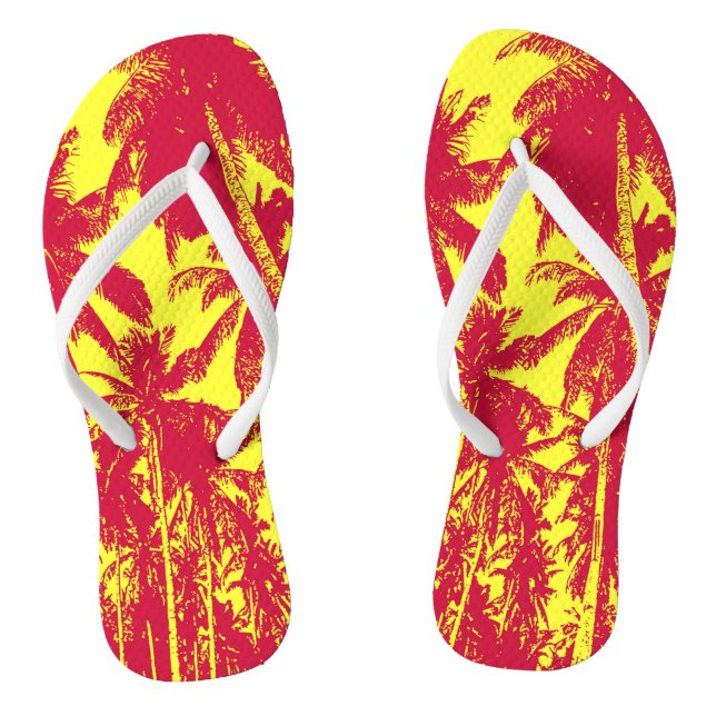 Design tropischer Palmen Flip Flops (Fußbett)