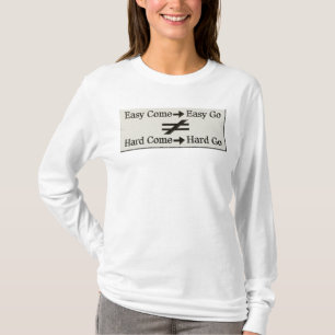 Design über einfache Arbeit und harte Arbeitsbezie T-Shirt