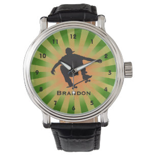 Design-Uhr für Skateboards Armbanduhr