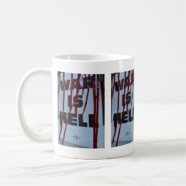 Design Vermelho de Expressão Urbana War is Hell Kaffeetasse