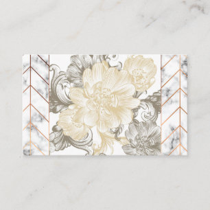 Design-Visitenkarten für Blumenmuster Visitenkarte