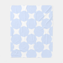 Design von Baby Blue Pastel & White Star Fleecedecke