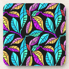 Design von Blätter aus festem Glas Getränkeuntersetzer