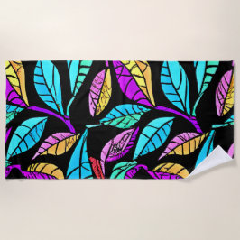 Design von Blätter aus festem Glas Strandtuch