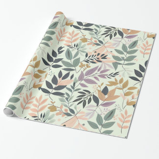 Design von Blätter Geschenkpapier