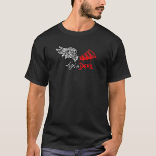 Design von Engel und Teufelsgel und Teufelsflügeln T-Shirt