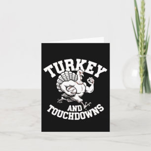 Design von Erntedank für Männer Türkei und Touchdo Karte