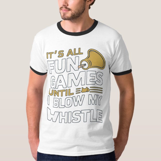 Design von Falsch- und Games-Referenz-Anführungsze T-Shirt (Vorderseite)