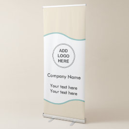 Design von Firmenlogo Ausziehbarer Banner