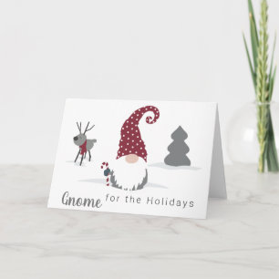 Design von Gnome und Reindeer skandinavisches Tomt Karte