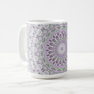 Design von Lavendel und Green Mandala Kaffeetasse