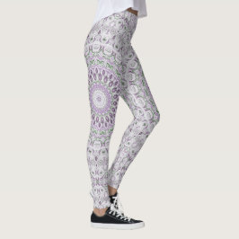 Design von Lavendel und Green Mandala Leggings