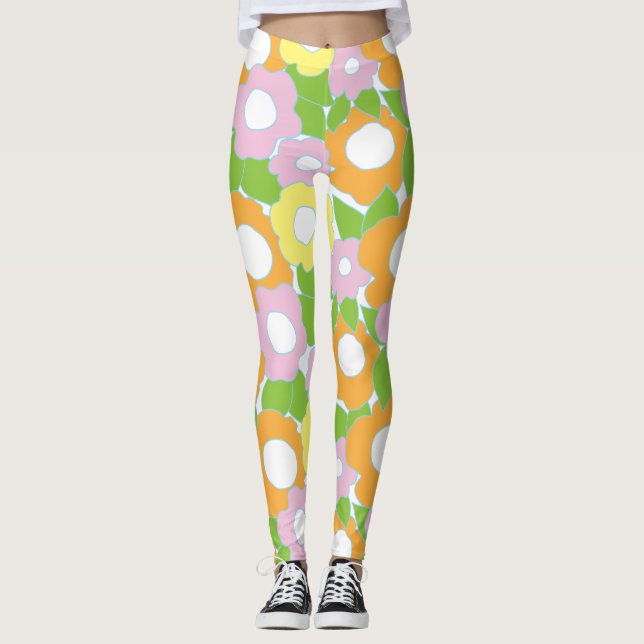 Design von Leggings Blume (Vorderseite)