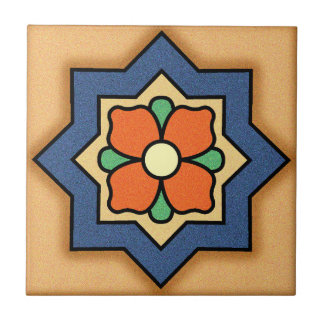 Design von Malibu Potteries aus den 1920er Jahren Fliese