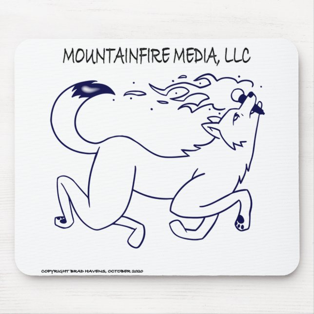 Design von MountainFire-Medien-Logos Mousepad (Vorne)