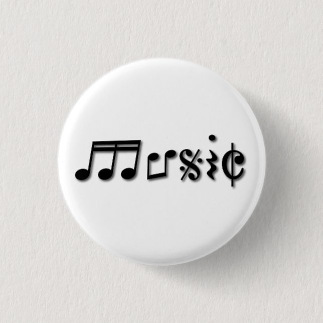 Design von Musik Button (Vorderseite)