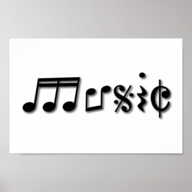Design von Musik Poster (Vorne)