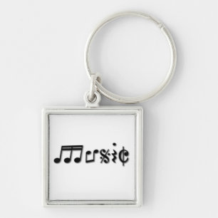 Design von Musik Schlüsselanhänger