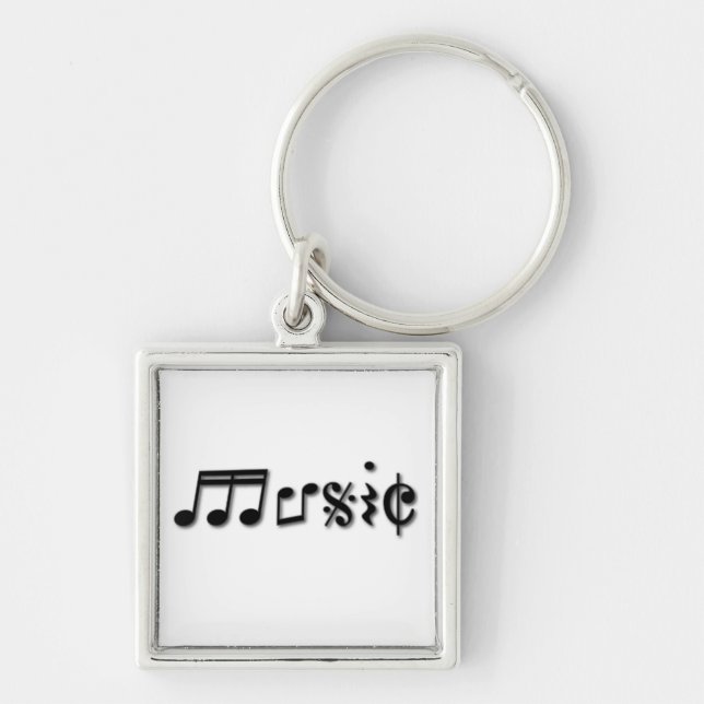 Design von Musik Schlüsselanhänger (Vorne)