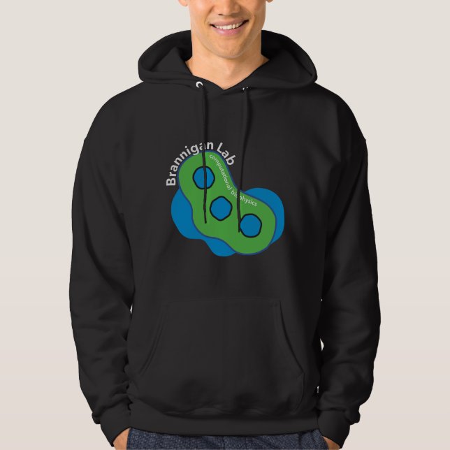 Design von Nanopartikeln (dunkler Hintergrund) Hoodie (Vorderseite)