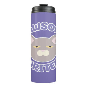 Design von Pawsome Writer Fun Kitty Thermosbecher