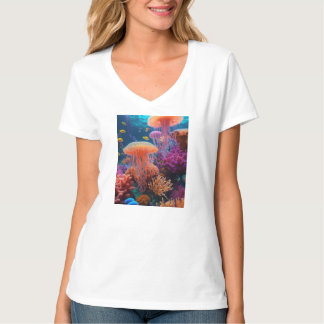Design von Quallenfisch-T - Shirt