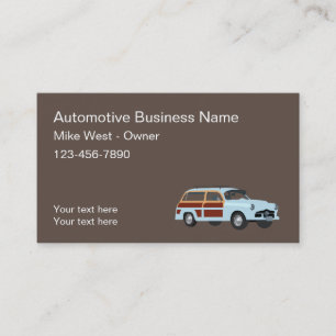 Design von Retro Automotive Business Cards Visitenkarte