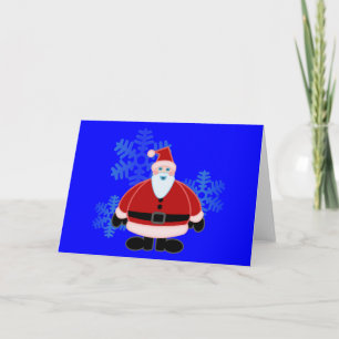 Design von Santa Snow Flakes Feiertagskarte