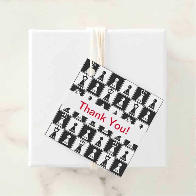 Design von Schachstücken Geschenkanhänger (Beispiel)