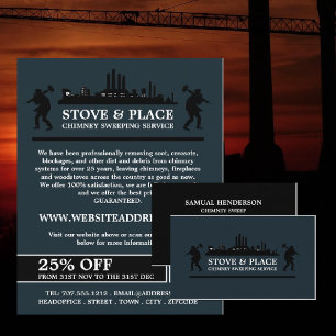 Design von Schiffen und Kehrern, Kaminfeuerdienst Flyer