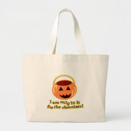 Design von Schokolade-Halloween-Trick oder Treater Jumbo Stoffbeutel