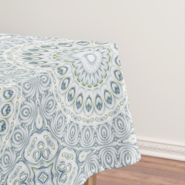 Design von Serene Blue und Green Mandala Tischdecke (Beispiel)