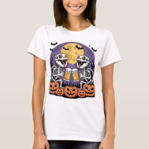 Design von Skelettdrachen für Trick oder Bier T-Shirt