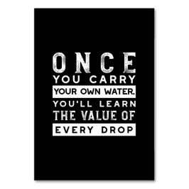 Design von Weisheit-Zitaten - Wert jedes einzelnen Tischnummer