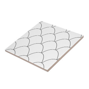 Design von White Art Deco Fliese