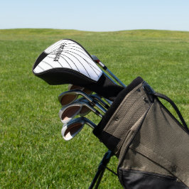 Design von White Art Deco Golf Headcover