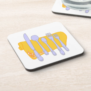 Design-Vorlage für das Abendessen Untersetzer