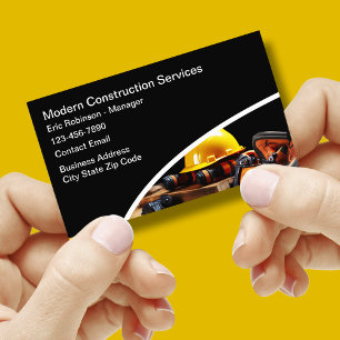 Design-Vorlage für moderne Konstruktions-Visitenka Visitenkarte