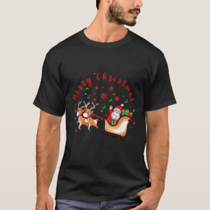 Design Weihnachtsmann und Rentiere Niedliche Kostü T-Shirt