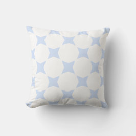 Design White & Baby Blue Pastell Star Kissen