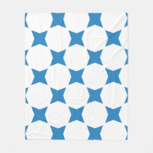 Design White & Royal Pastel Blue Star